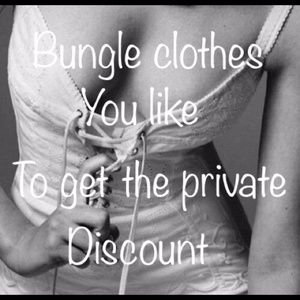 Special offers for bundled clothing.